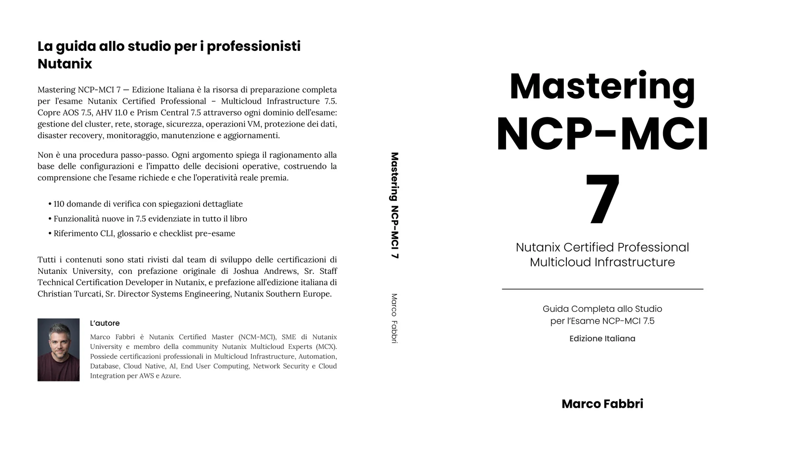 Mastering NCP-MCI 7 · Edizione Italiana — full cover: back, spine and front